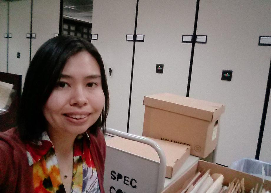 Shelly in Special Collections