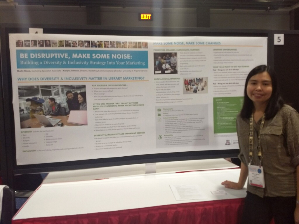 Shelly with ALA poster presentation