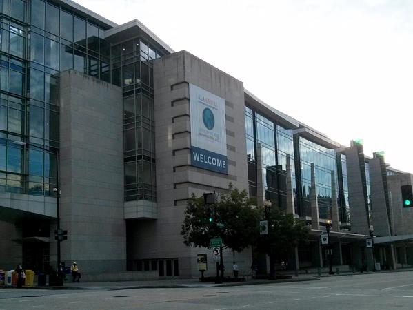 ALA banner on convention center, Washington, DC