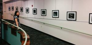 Shelly and photo exhibit