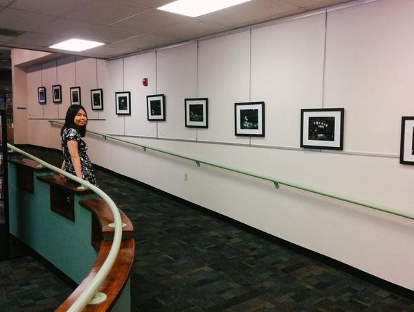 Shelly and photo exhibit