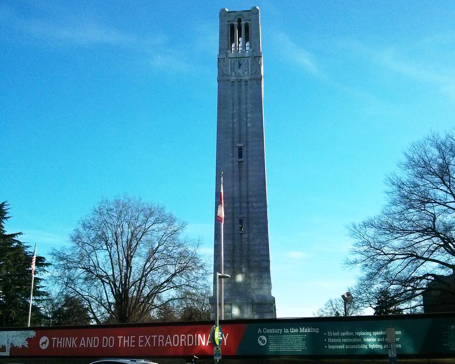 NC State University bell tower