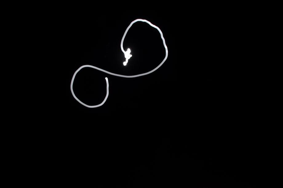 Light painting with moon