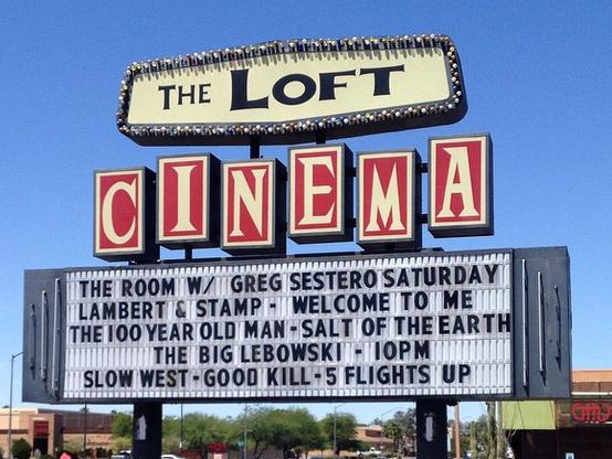 Loft Cinema sign