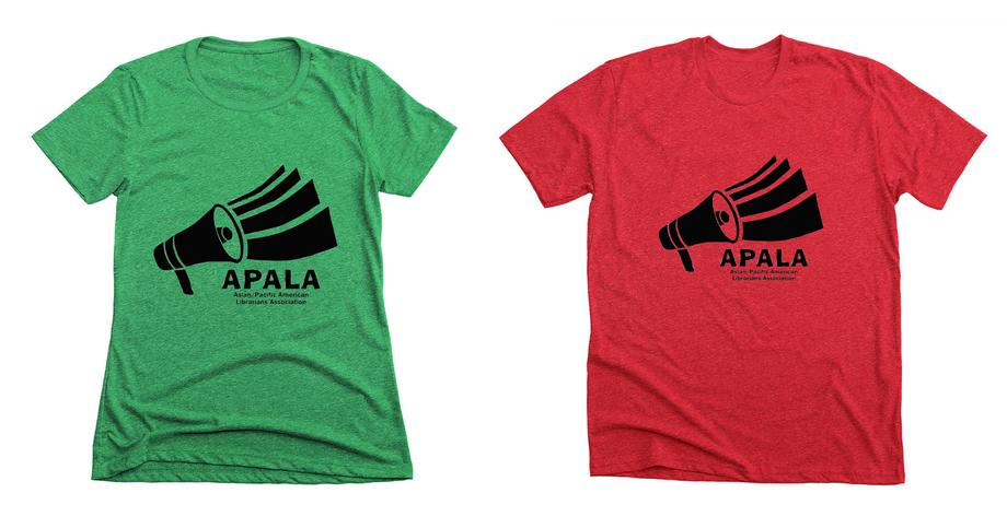 Green and red APALA t-shirts